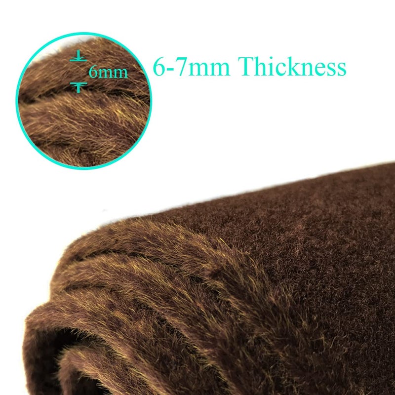 Yiz Dashboard Cover Dash Cover Mat Pad Carpet Fit for Chevy Chevrolet Tahoe Suburban 2007-2014,Chevrolet Avalanche Silverado 1500 LTZ 2007-2013,GMC Yukon All Models 2007-2014 (Dark Brown) Y24 - Image 4